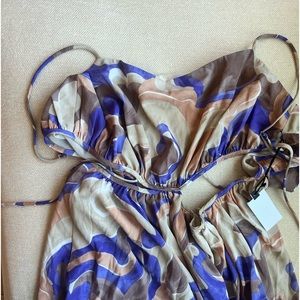 Astr the Label purple peach cut out maxi dress.